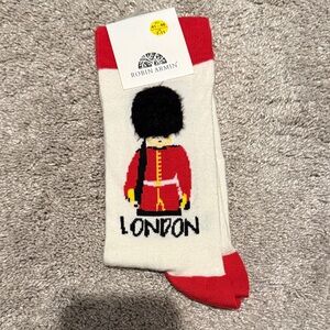 London Guard Casual Socks - Red and White